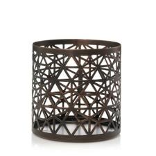 Yankee Candle Belmont Bronze Punched Metal Jar Sleeve